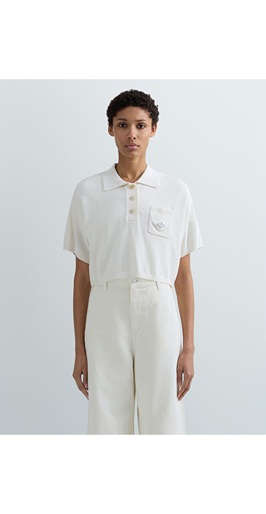 クロップドポロシャツ